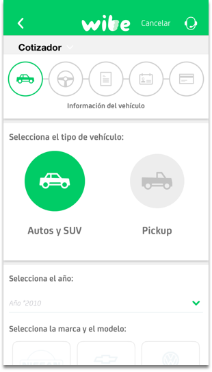 Con la app de wibe cotiza tu seguro en minutos