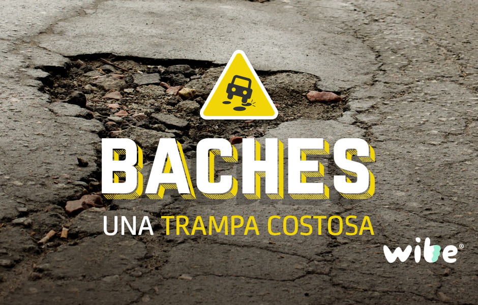 baches, reportar daño por bache en cdmx, tips para evitar los baches, seguro de llantas, indemnización por baches